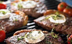 Grilled Steak With Goat Cheese Square
